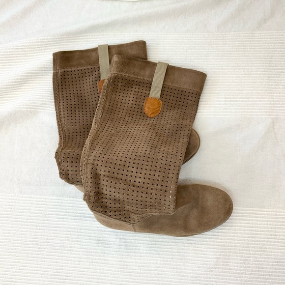 Suede Leather Riding Boots - Picture 13 of 15